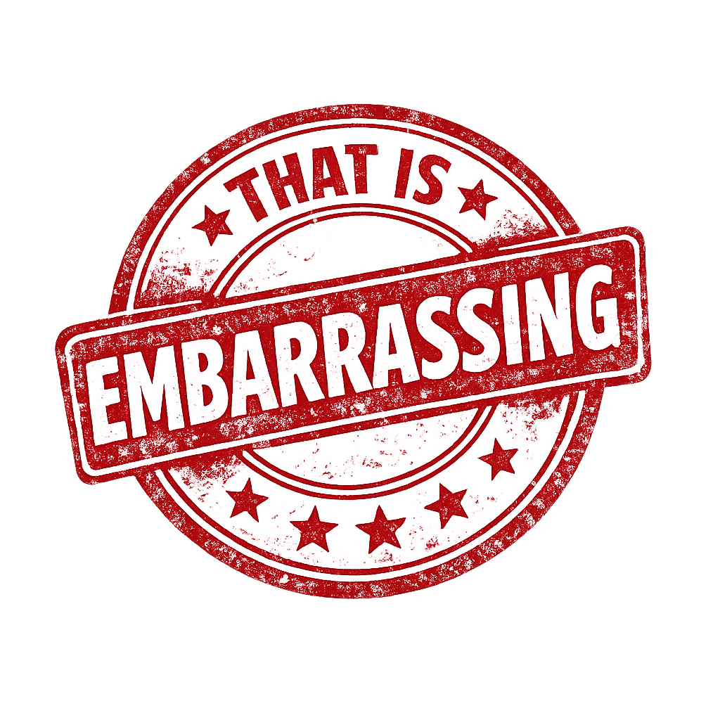 The crowd's verdict: that is embarrassing
